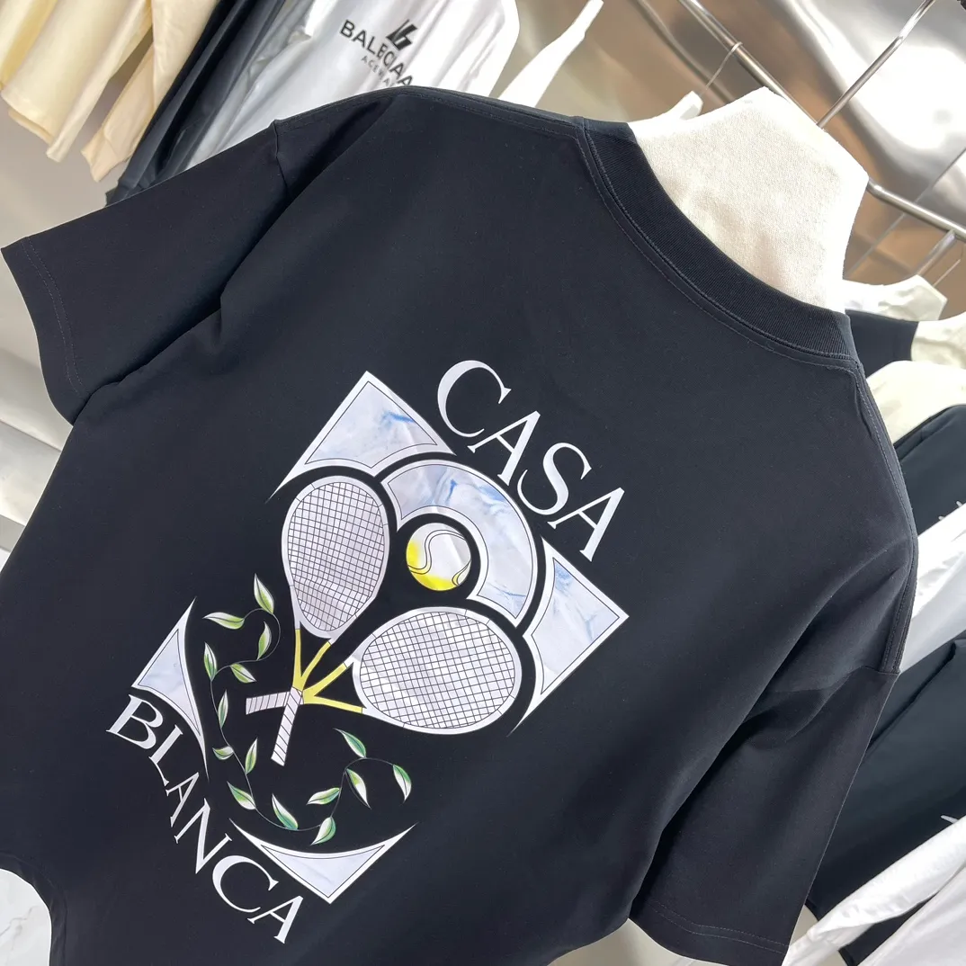 Casablanca Classic Series T ， ， 。 ， Classic ， In Stock ！ ：White Black Size：S M L XL XXL
